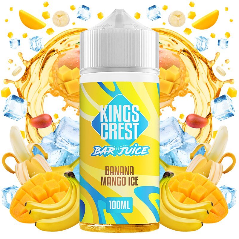 Banana Mango Ice 100ml - Kings Crest Bar Juice